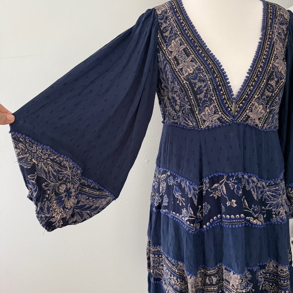 Free people My Love Navy Blue Mini dress Small - Picture 11 of 15